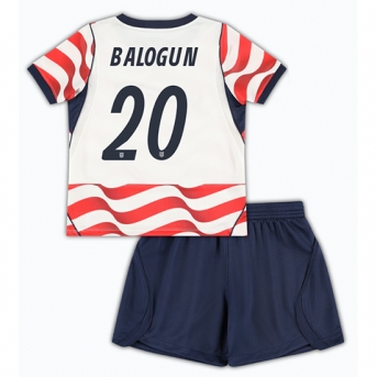 Billige Fotballdrakt Forente stater Folarin Balogun #20 Replika Hjemmedraktsett Barn VM 2026 Kortermet (med bukser)